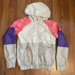 Pull‎ & Bear Colorblock Retro Windbreaker Jacket Size S